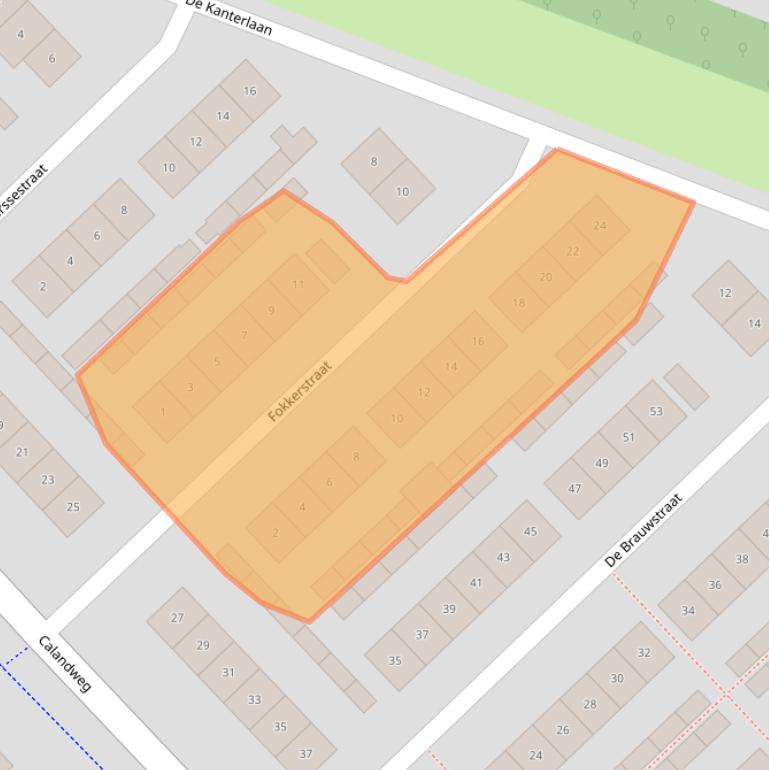 Kaart van postcodegebied 4301MD.