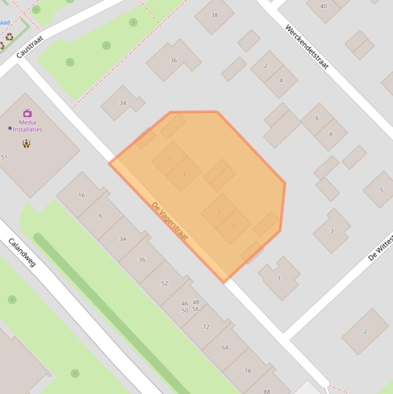 Kaart van postcodegebied 4301MR.