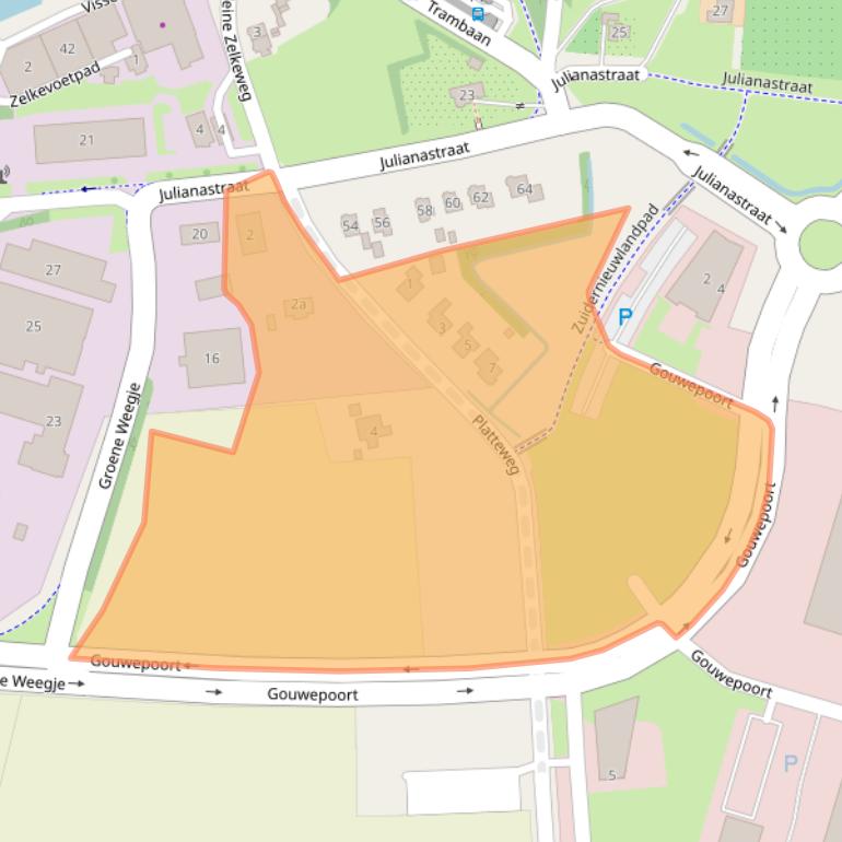 Kaart van postcodegebied 4301NH.