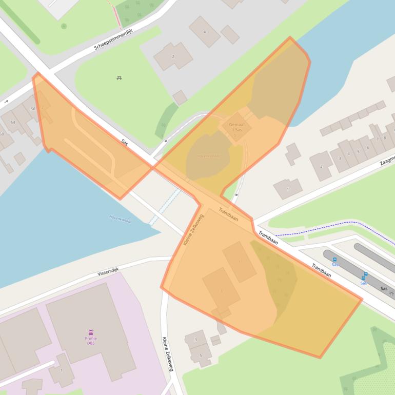 Kaart van postcodegebied 4301NL.