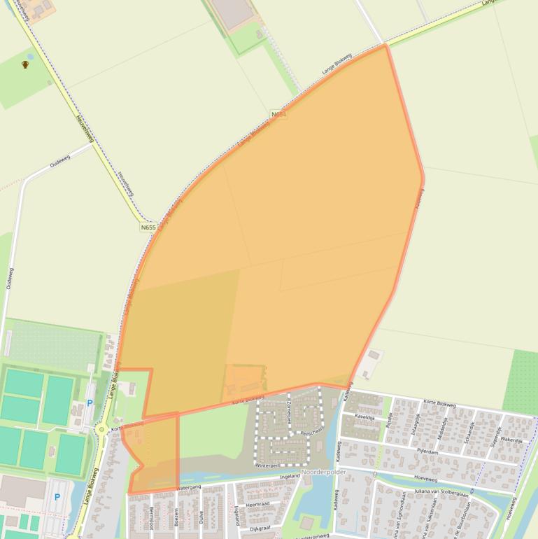 Kaart van postcodegebied 4301NV.