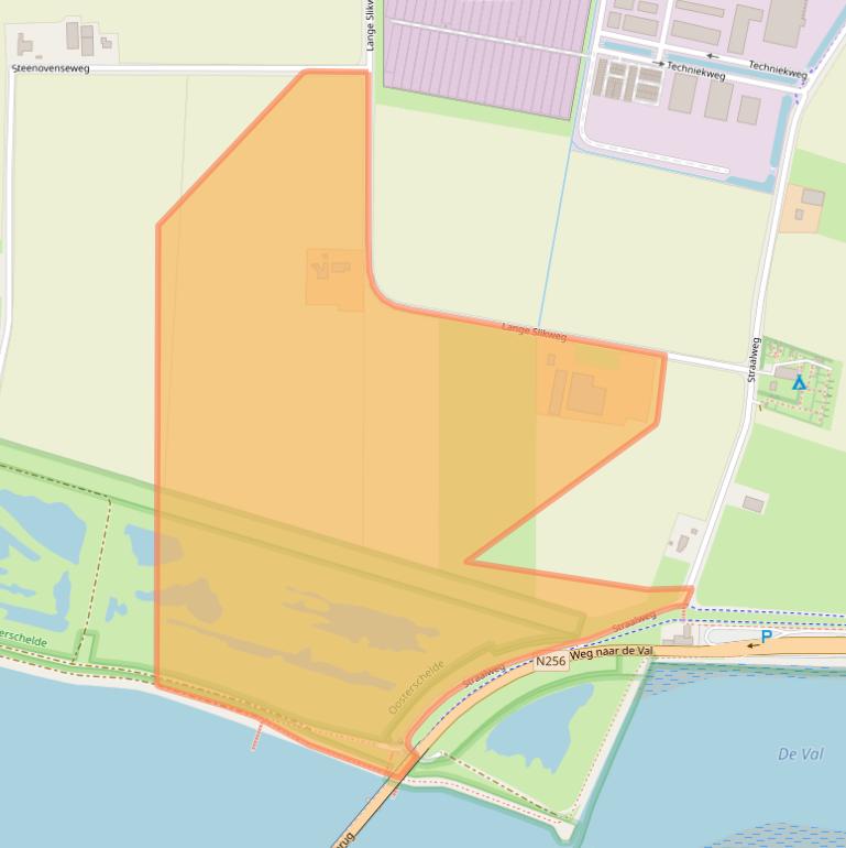 Kaart van postcodegebied 4301RK.