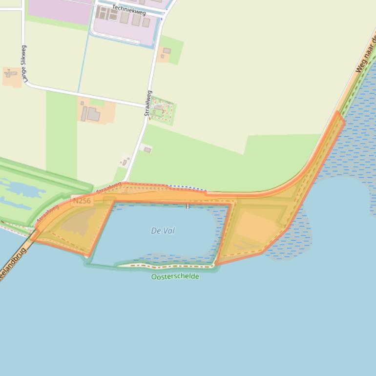 Kaart van postcodegebied 4301RM.