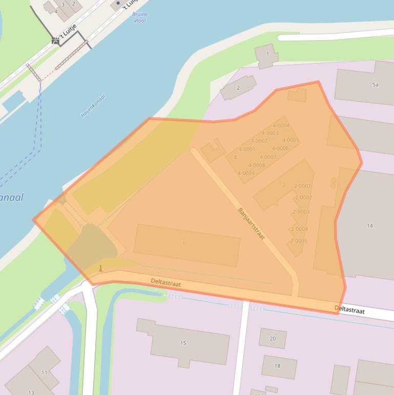 Kaart van postcodegebied 4301RR.