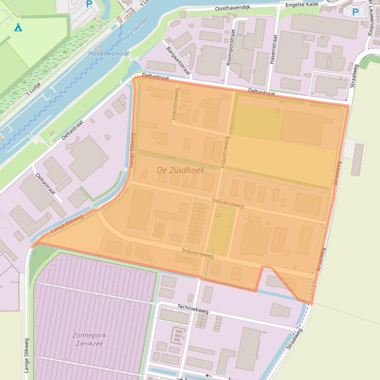 Kaart van postcodegebied 4301RS.