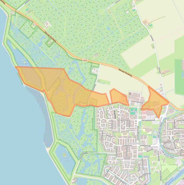 Kaart van postcodegebied 4301SG.