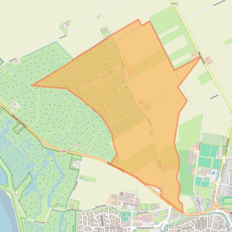 Kaart van postcodegebied 4301TA.