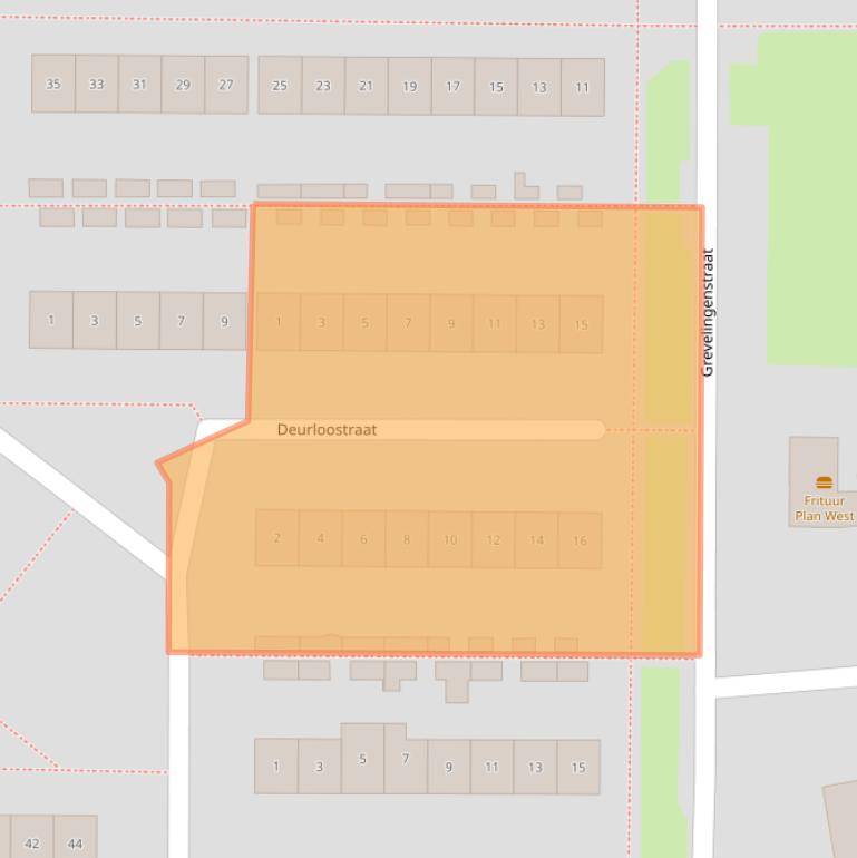 Kaart van postcodegebied 4301VV.