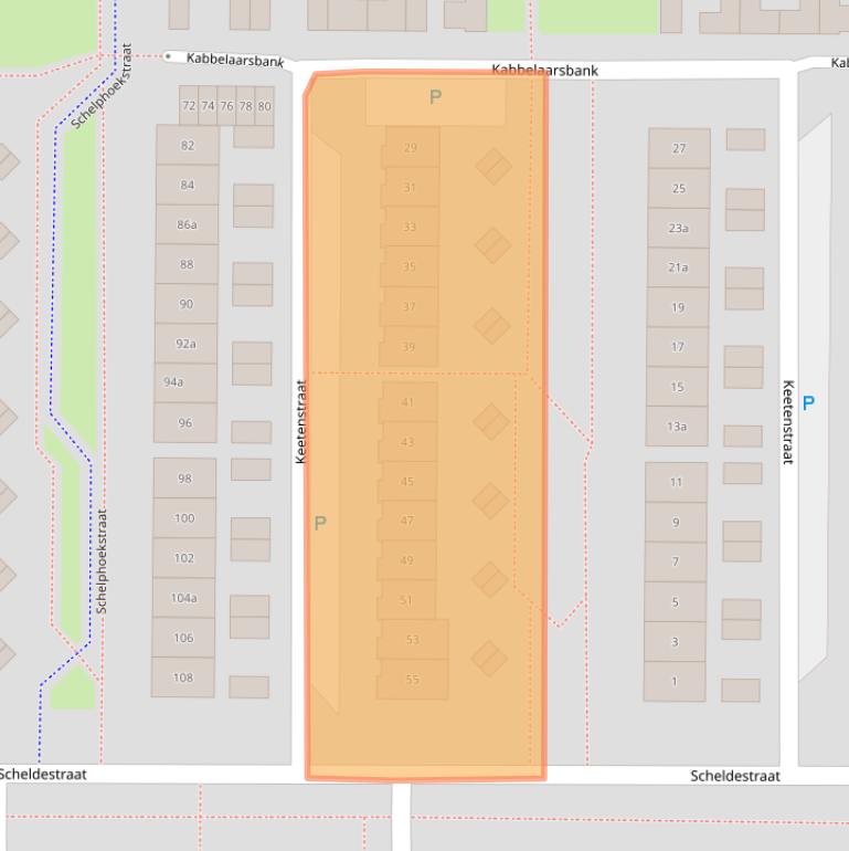 Kaart van postcodegebied 4301VZ.