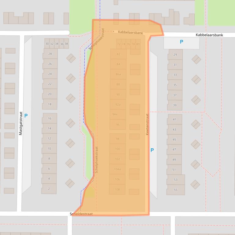Kaart van postcodegebied 4301WC.