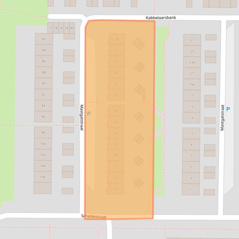 Kaart van postcodegebied 4301WE.