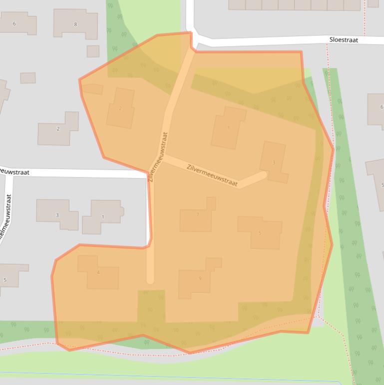 Kaart van postcodegebied 4301WS.