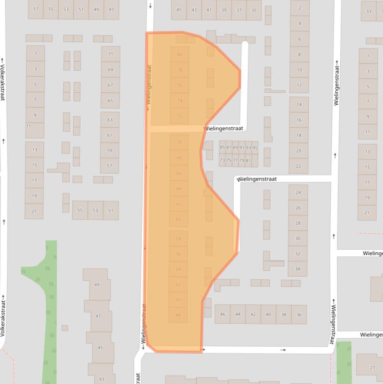 Kaart van postcodegebied 4301XR.