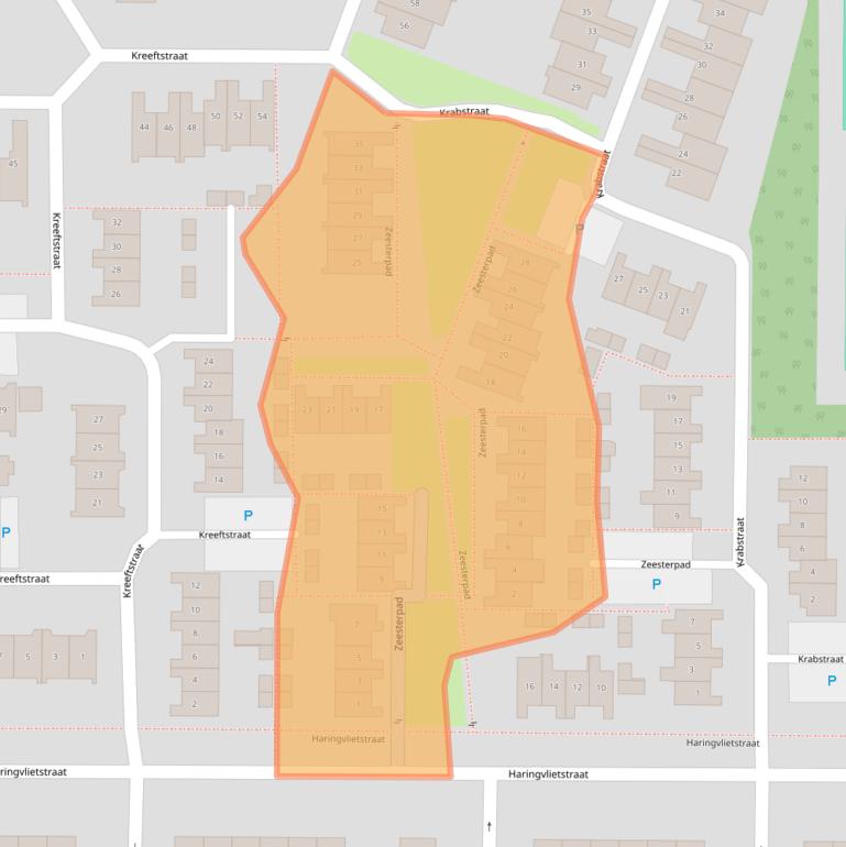 Kaart van postcodegebied 4301ZC.