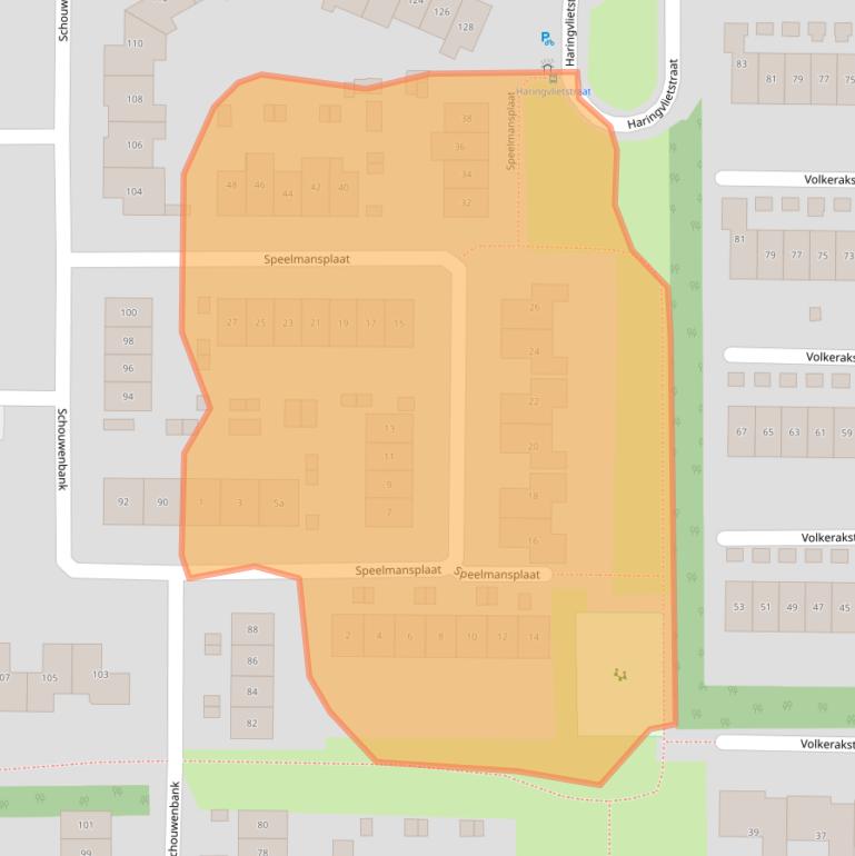 Kaart van postcodegebied 4301ZN.