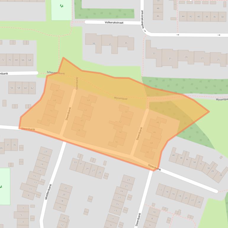 Kaart van postcodegebied 4301ZR.