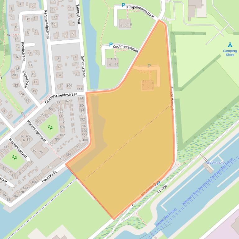 Kaart van postcodegebied 4302VG.