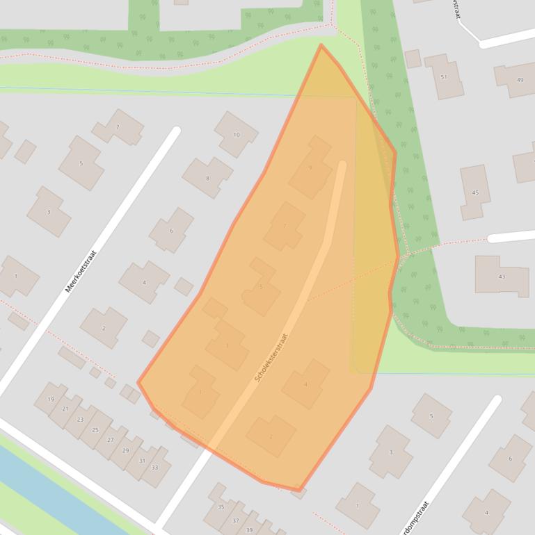 Kaart van postcodegebied 4302WP.