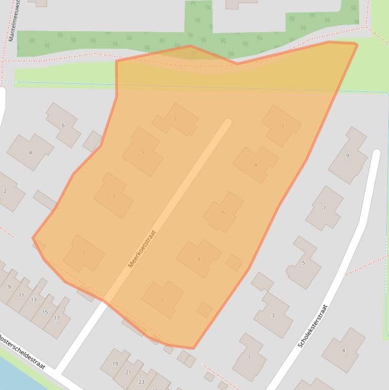 Kaart van postcodegebied 4302WR.