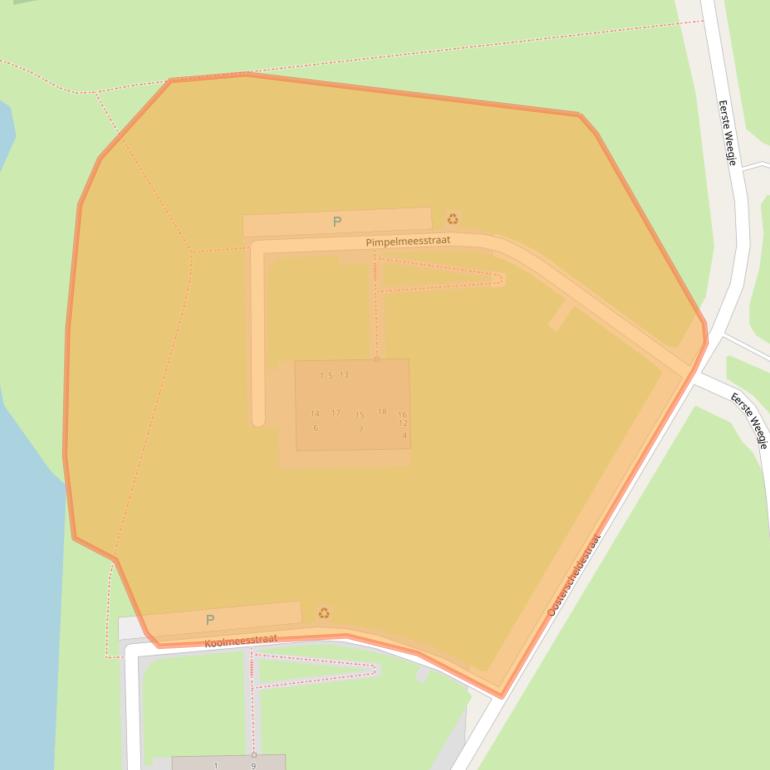 Kaart van postcodegebied 4302WW.