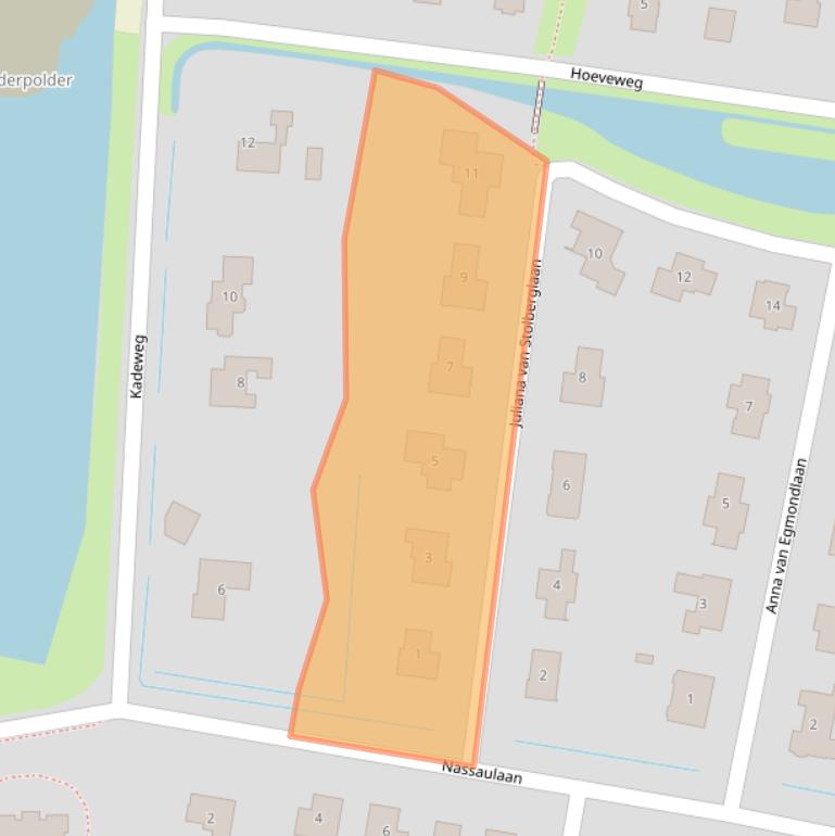 Kaart van postcodegebied 4303AA.