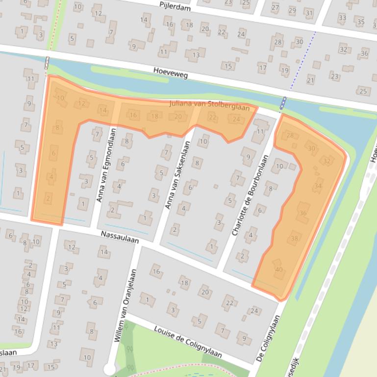 Kaart van postcodegebied 4303AB.