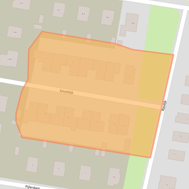 Kaart van postcodegebied 4303AK.