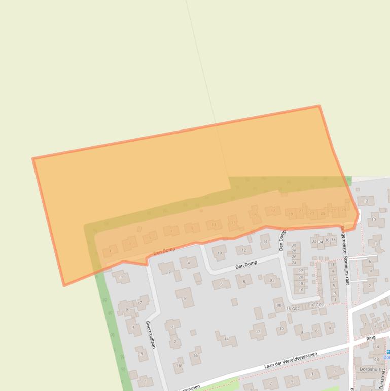 Kaart van postcodegebied 4305AR.