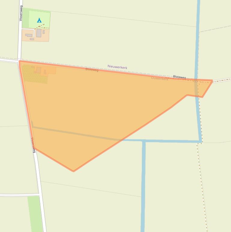 Kaart van postcodegebied 4305NH.