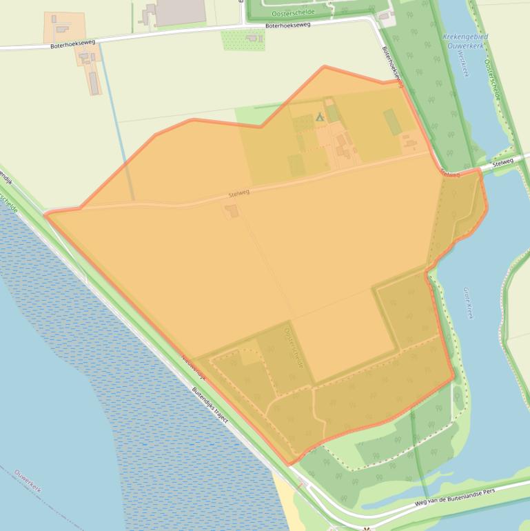 Kaart van postcodegebied 4305RC.