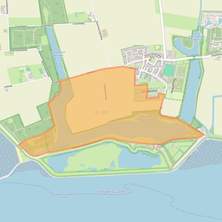 Kaart van postcodegebied 4305RD.