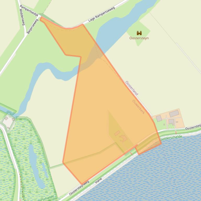 Kaart van postcodegebied 4305RM.