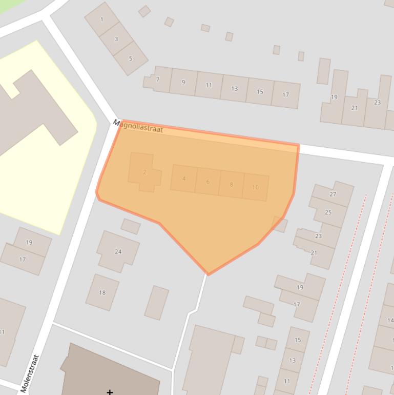 Kaart van postcodegebied 4306AK.