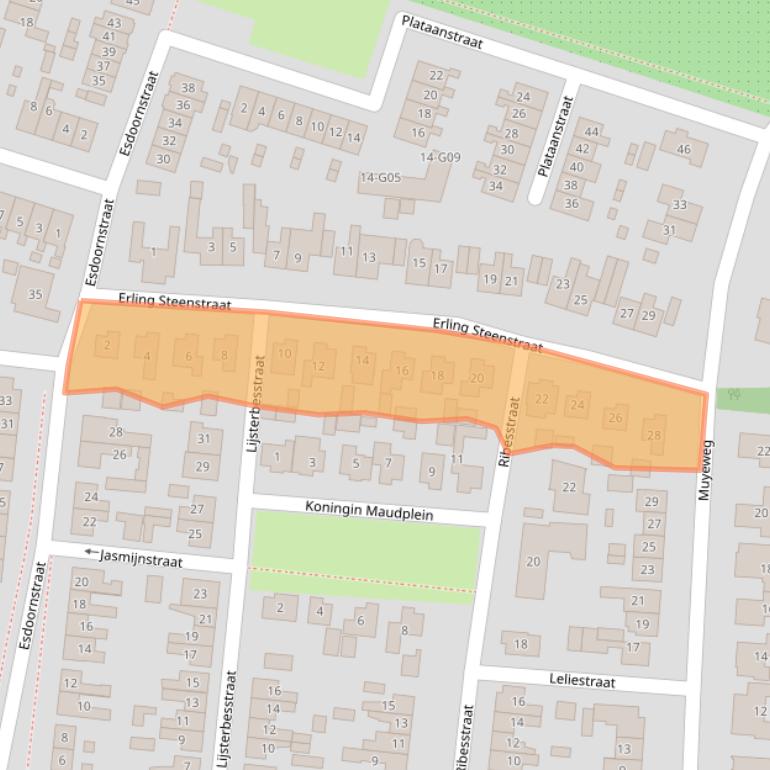 Kaart van postcodegebied 4306AM.