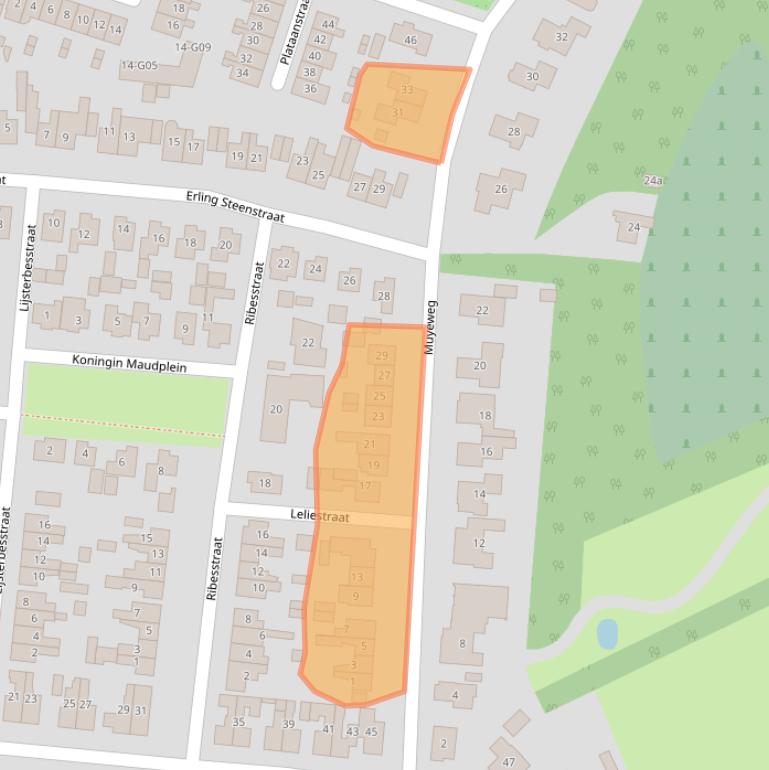 Kaart van postcodegebied 4306AT.