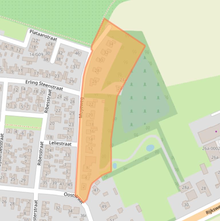 Kaart van postcodegebied 4306AV.