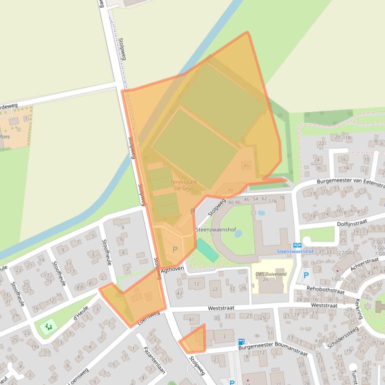 Kaart van postcodegebied 4306BG.