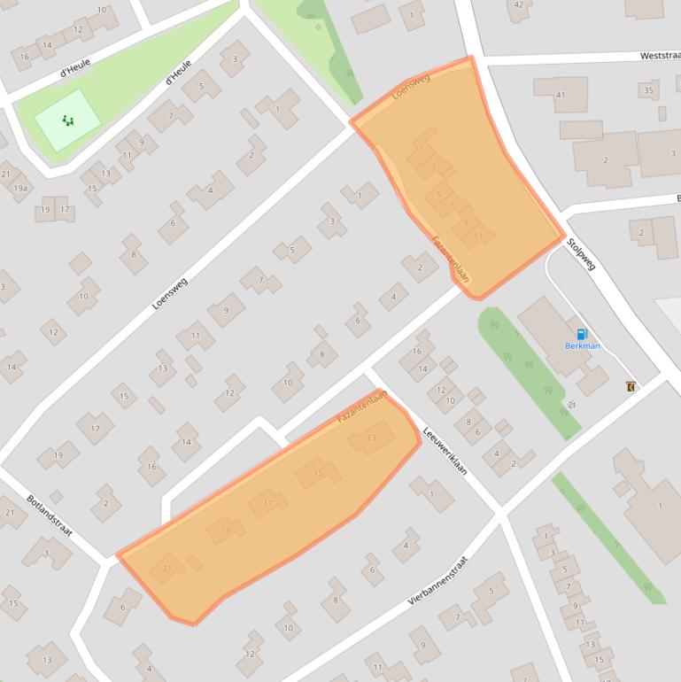 Kaart van postcodegebied 4306BN.