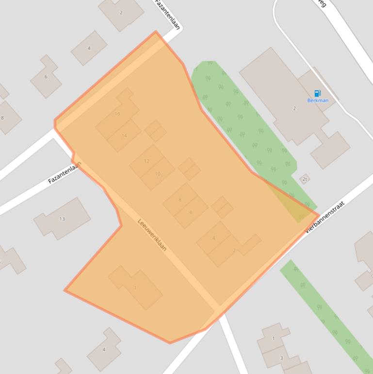 Kaart van postcodegebied 4306BP.