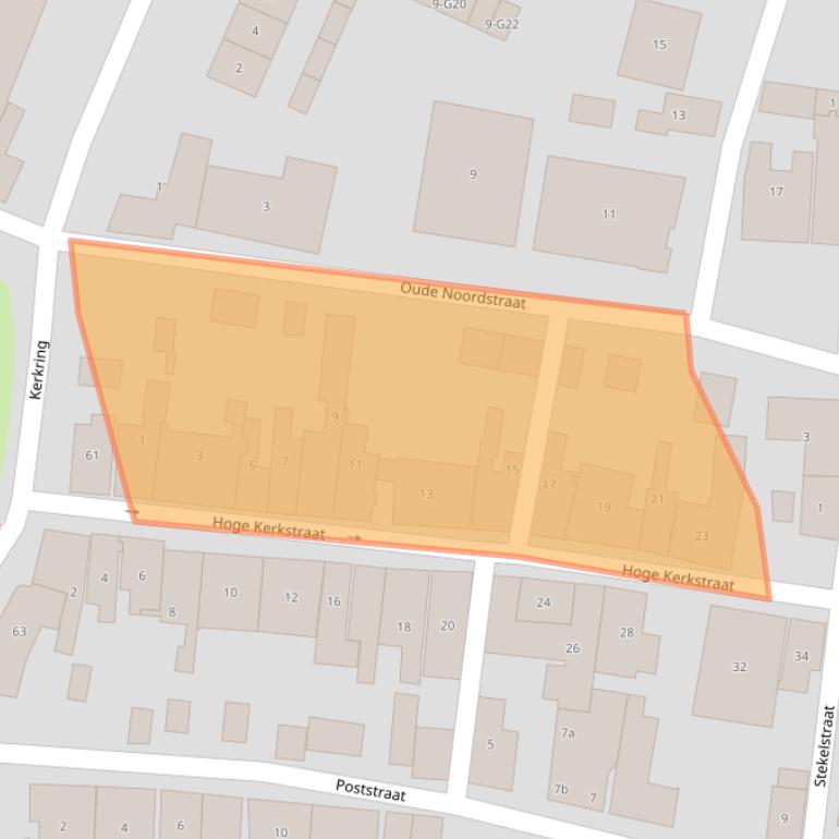Kaart van postcodegebied 4306CC.