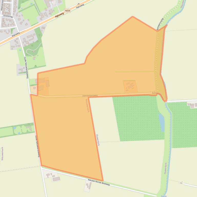 Kaart van postcodegebied 4306NM.