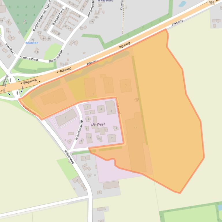 Kaart van postcodegebied 4306NV.