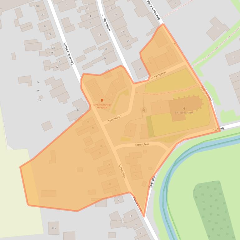 Kaart van postcodegebied 4307AB.