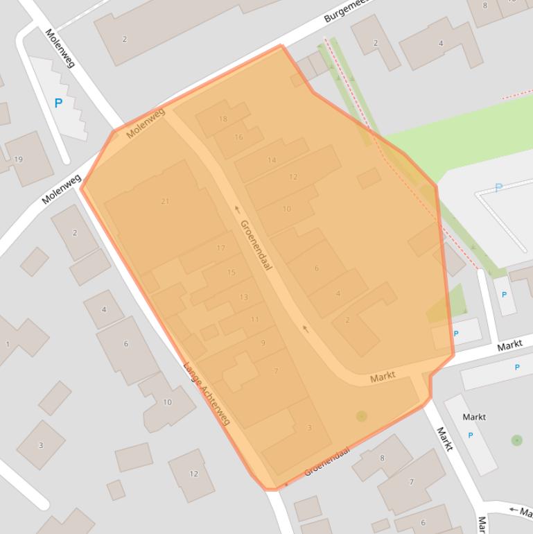 Kaart van postcodegebied 4307AM.