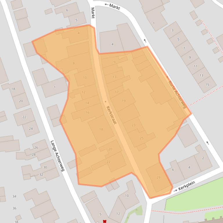 Kaart van postcodegebied 4307AP.