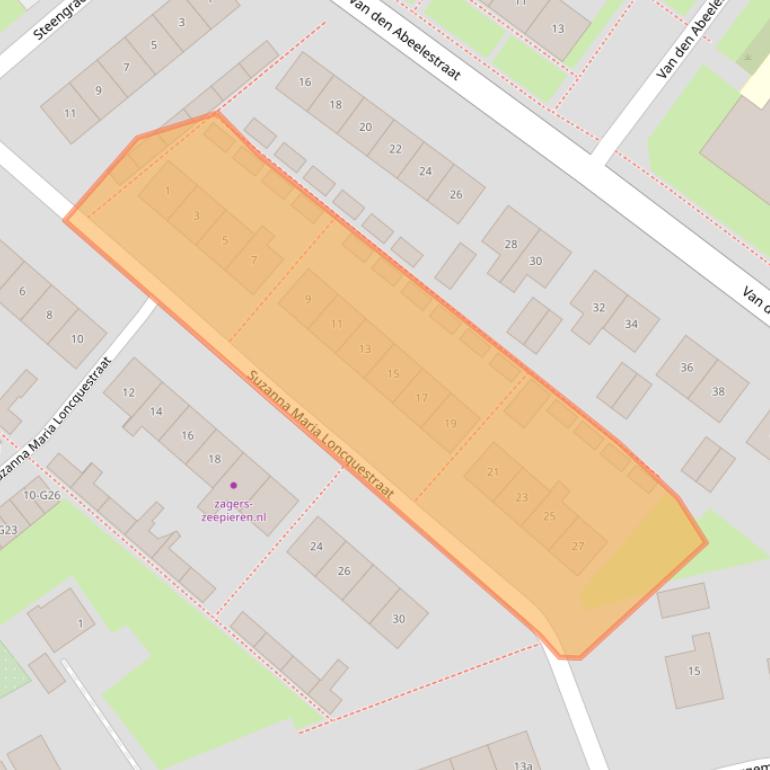 Kaart van postcodegebied 4307BG.