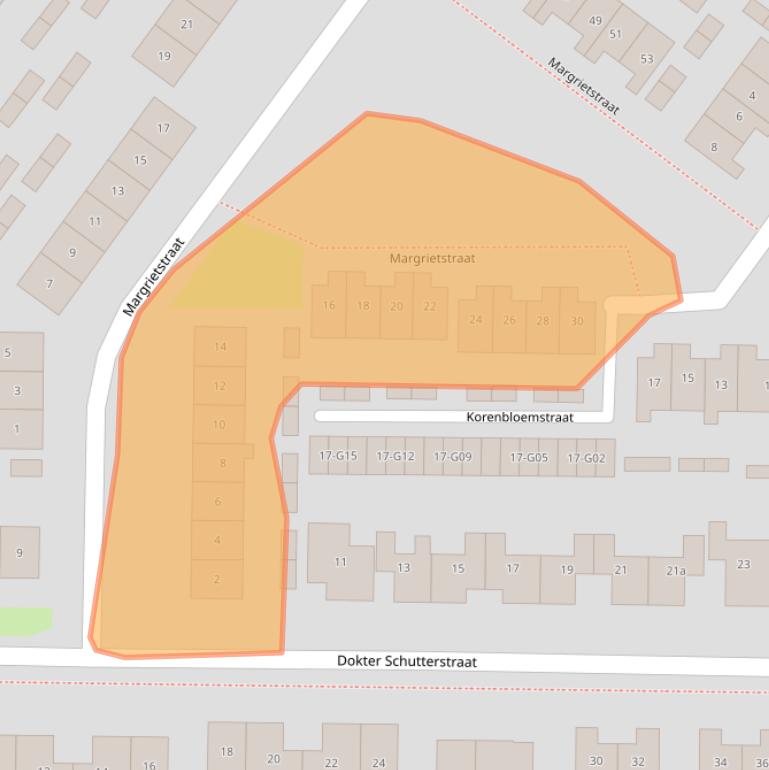 Kaart van postcodegebied 4307BV.