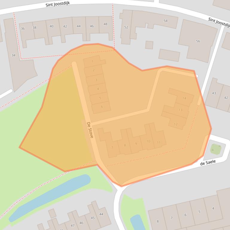 Kaart van postcodegebied 4307LM.