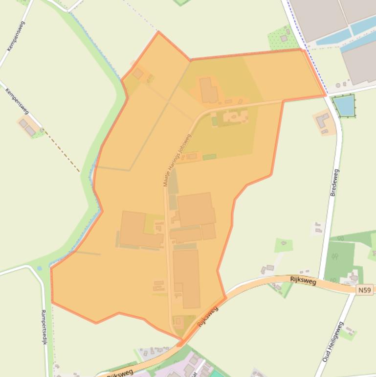 Kaart van postcodegebied 4307NL.