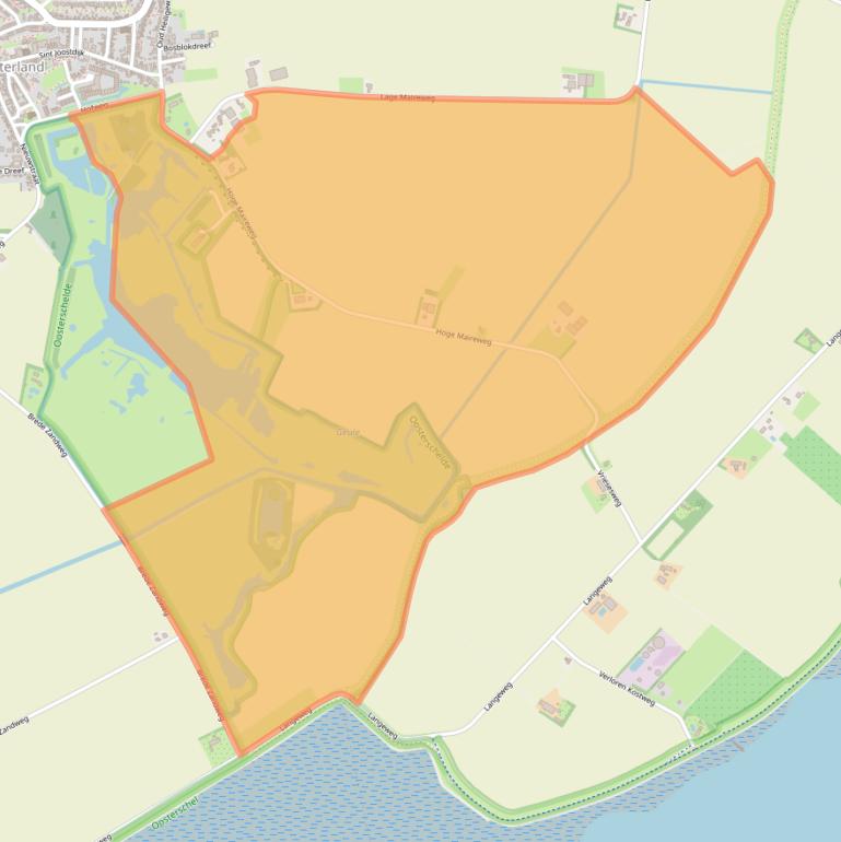 Kaart van postcodegebied 4307RR.